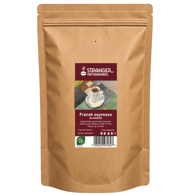 Hovedbilde Økologisk espresso franskbrent 1kg