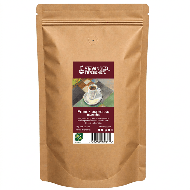 Økologisk espresso franskbrent 1kg