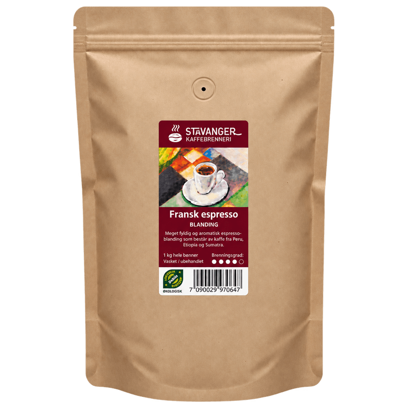 Økologisk espresso franskbrent 1kg