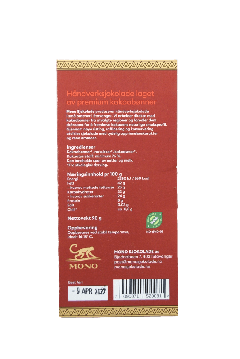 MONO Nicaragua med Chili 76%