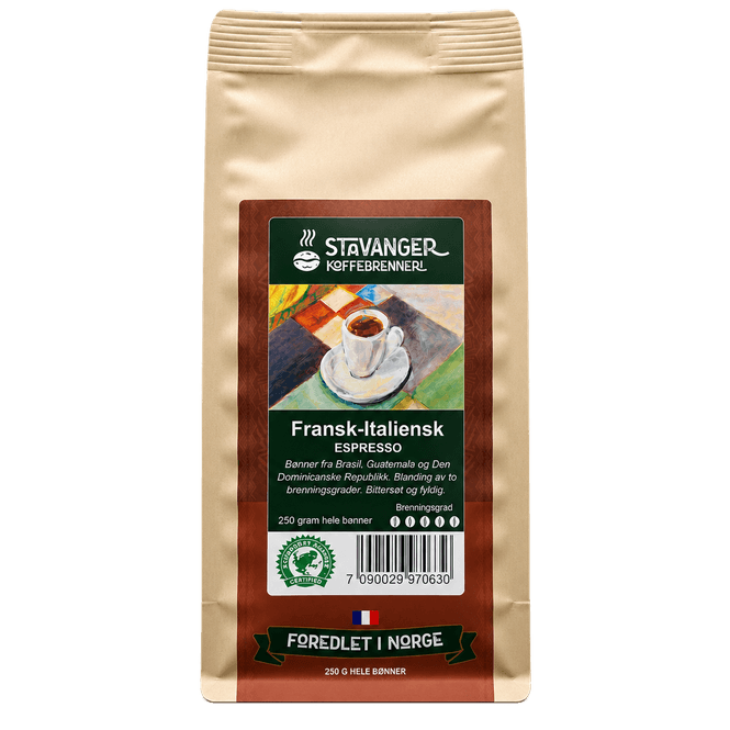 Hovedbilde Espresso fransk/italiensk 250g, Hele bønner