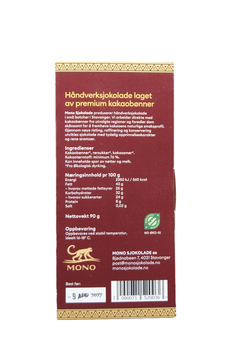 MONO Peru Utcubamba 76%