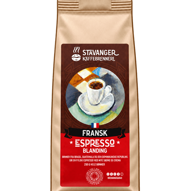 Hovedbilde Espresso fransk 250g, Kaffe hele bønner