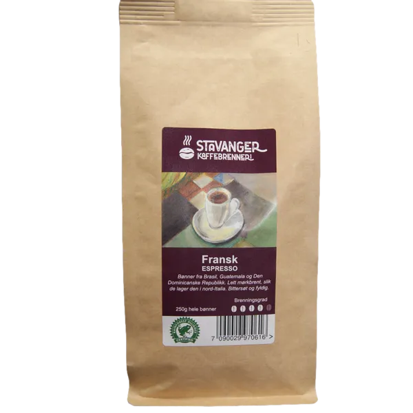 Hovedbilde Espresso fransk 250g, Kaffe hele bønner